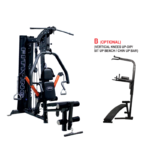 Fitking G 500B Multifunctional Gym with Vertical Knees Up, Dip/Sit Up Bench, and Chin Up Bar | Strength Exercise Equipment